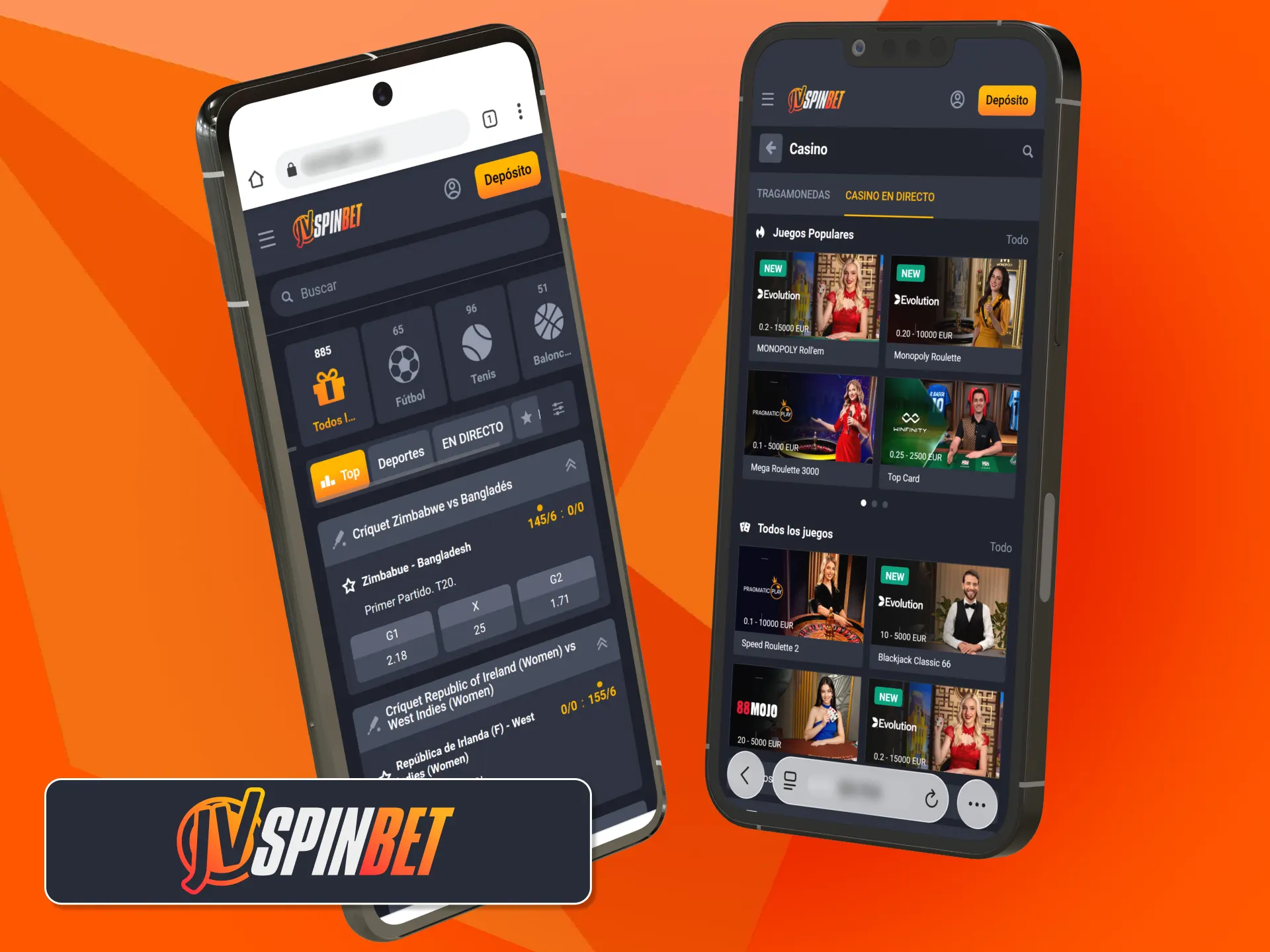 Probá el diseño responsivo alternativo de la JVSpin App online.