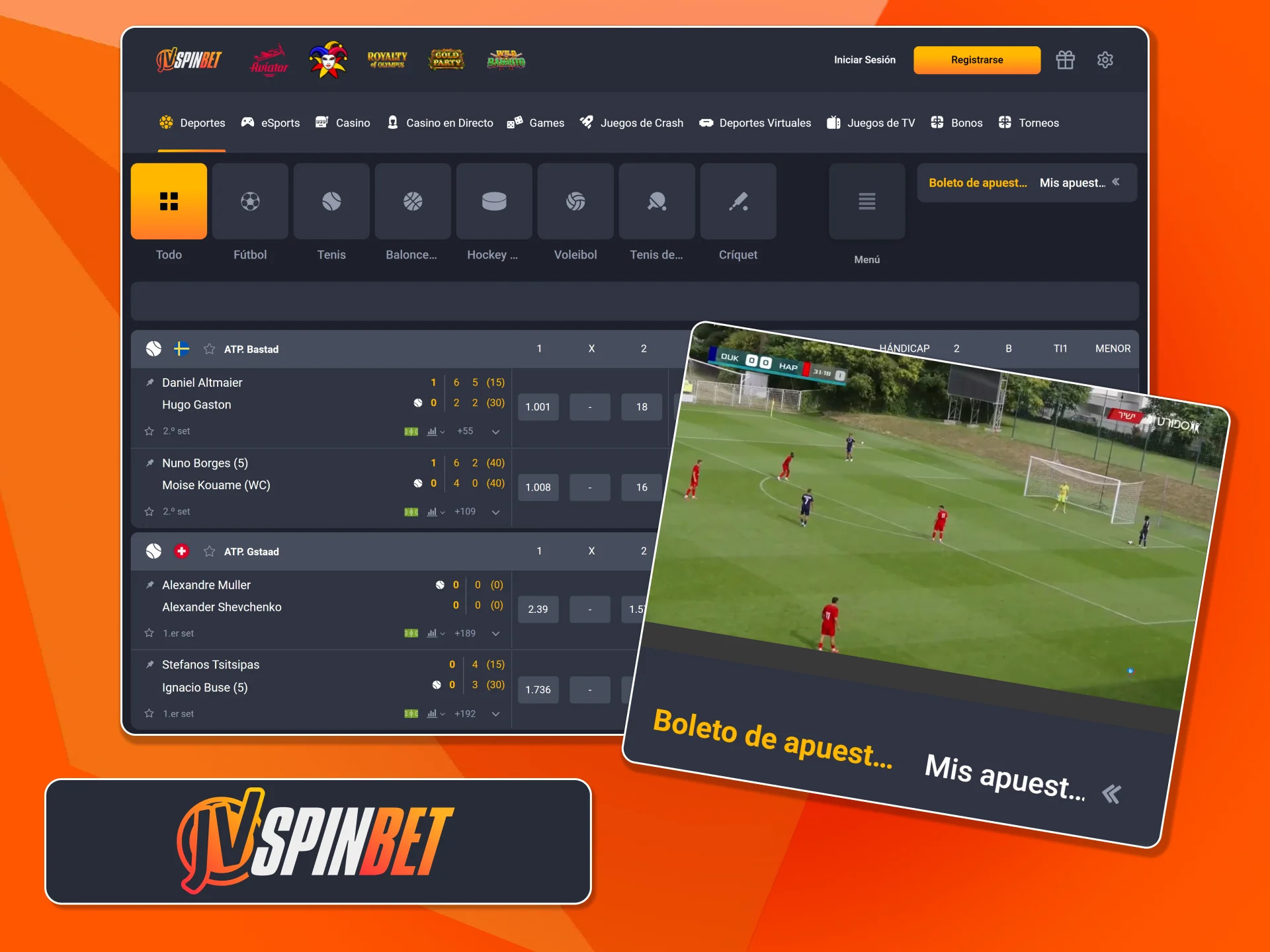 Aprovechá las cuotas dinámicas apostando en tiempo real con JVSpin.