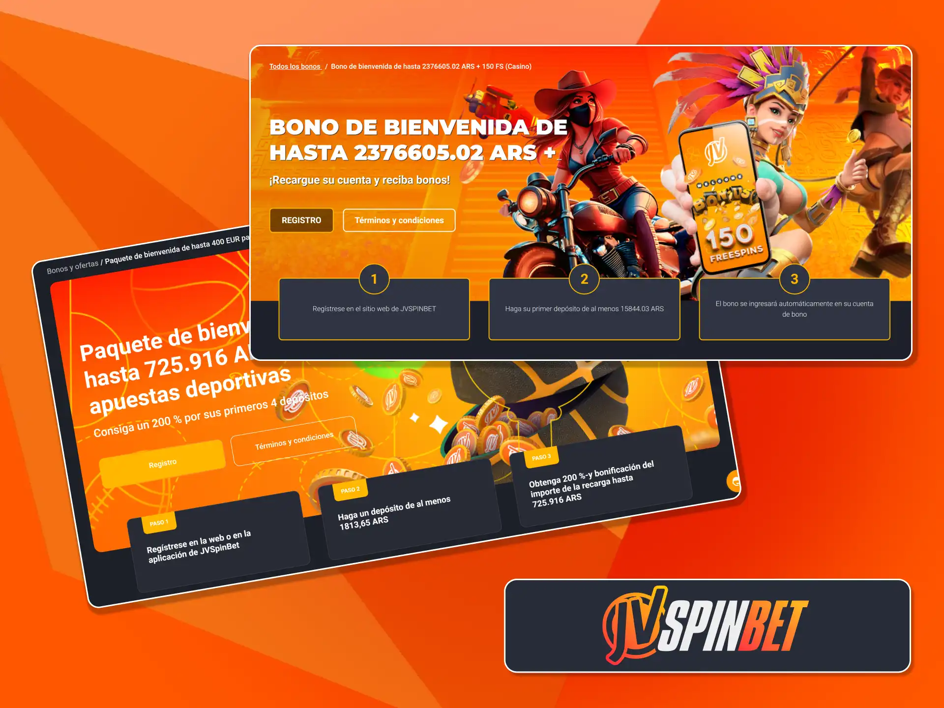 Activá las mejores recompensas promocionales para nuevos usuarios en JVSpin.