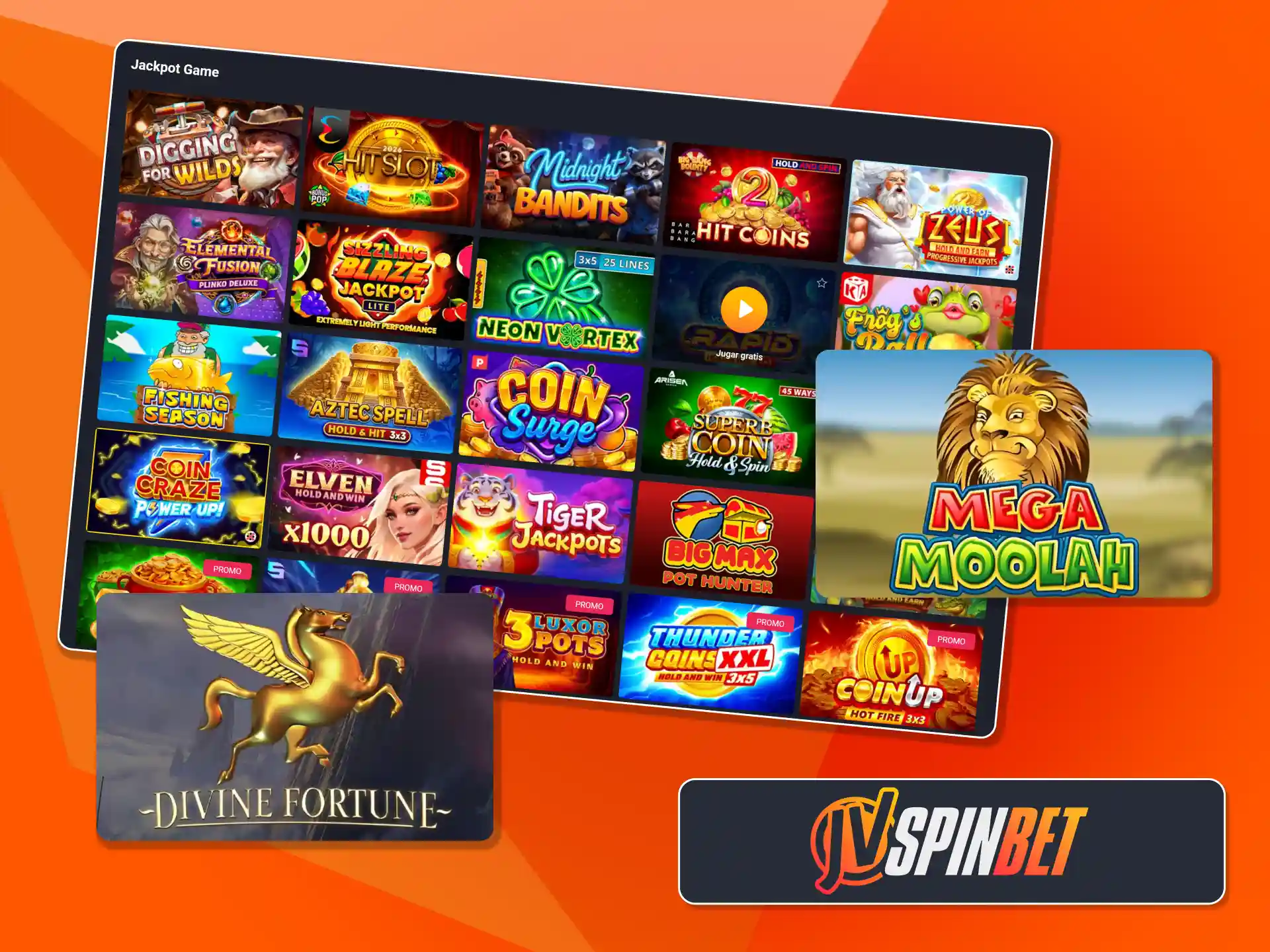 Buscá los premios acumulados más grandes del mercado en JVSpin.
