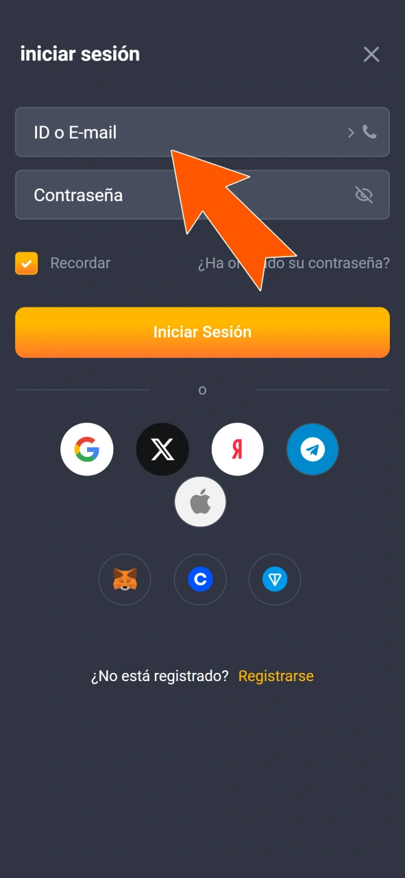 Ingresá tus credenciales seguras para iniciar sesión en la plataforma JVSpin.