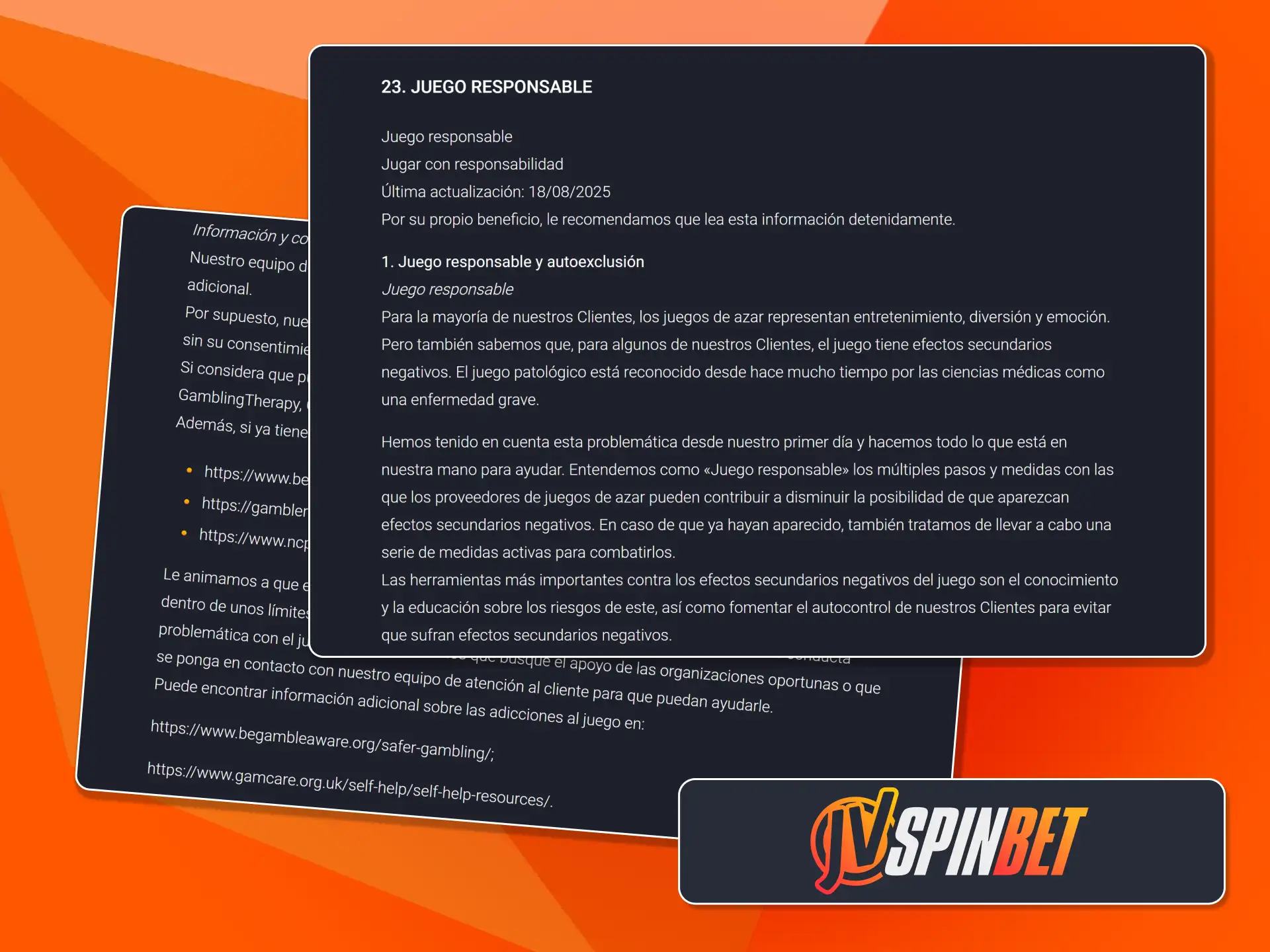 Establecé límites de tiempo y dinero apostando seguro en JVSpin.