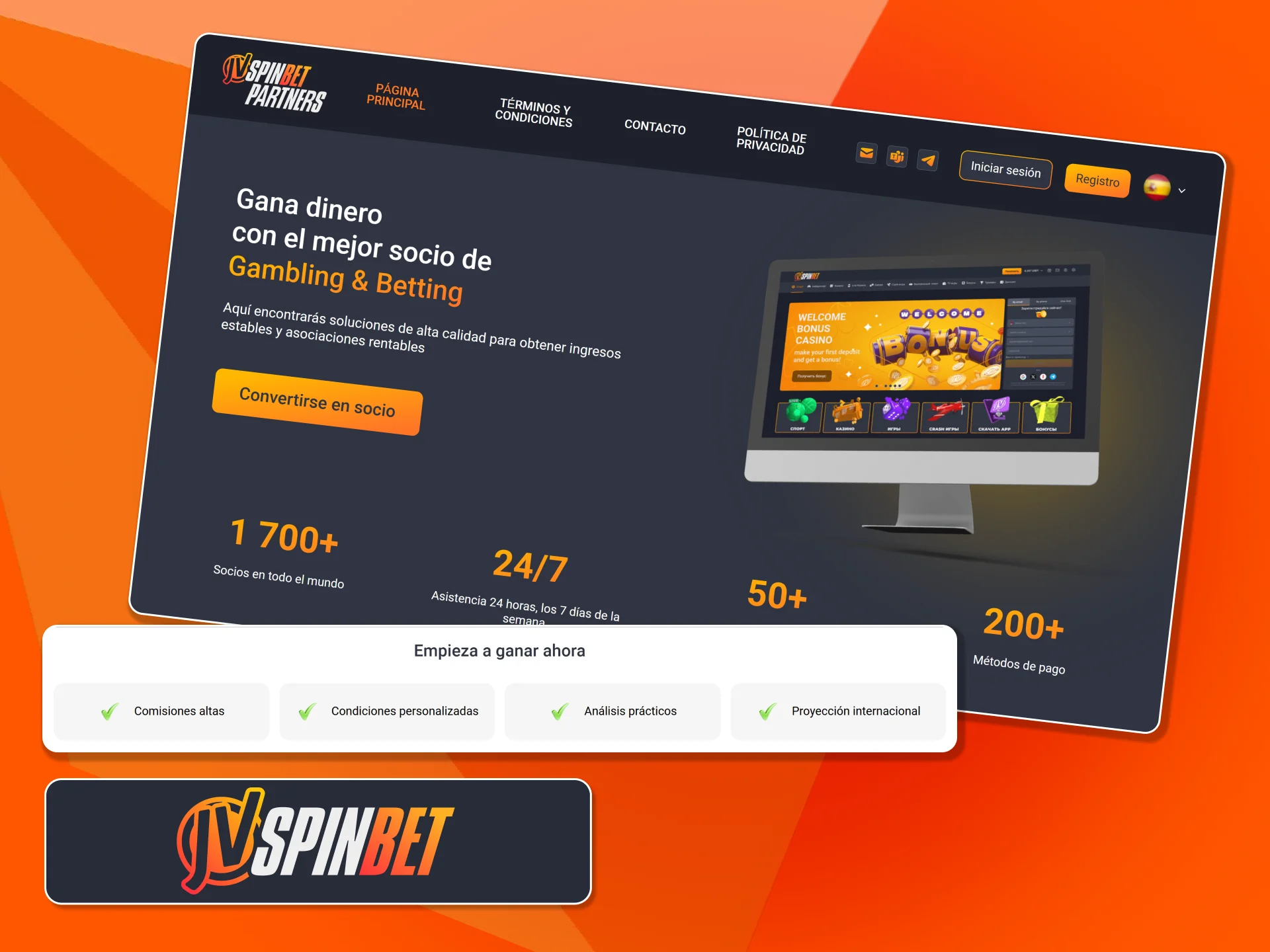 Ganá dinero extra recomendando nuestra plataforma mediante afiliados de JVSpin.